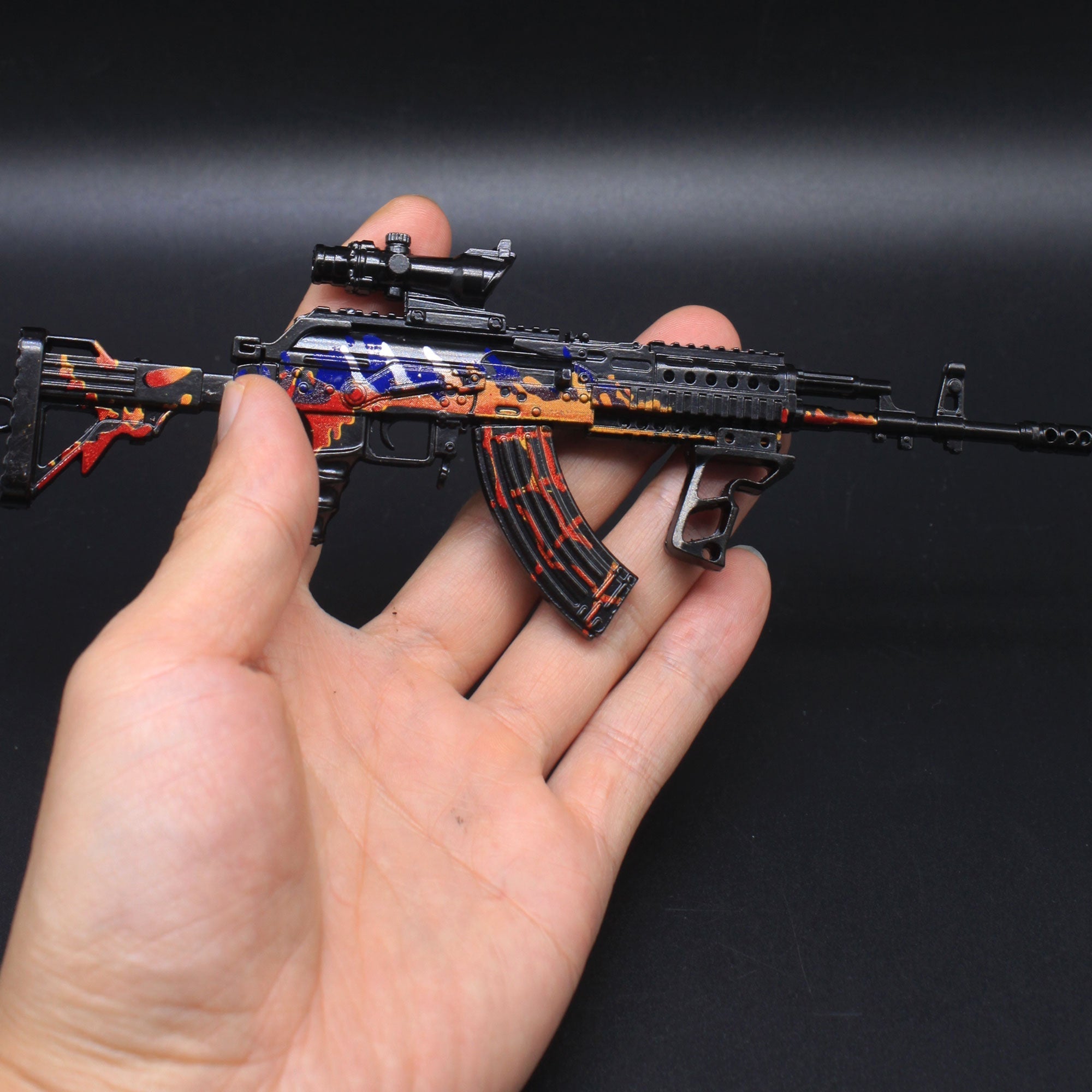 Metal Beryl M762 Miniature Assault Rifle Small Gun Model 17CM/6.7