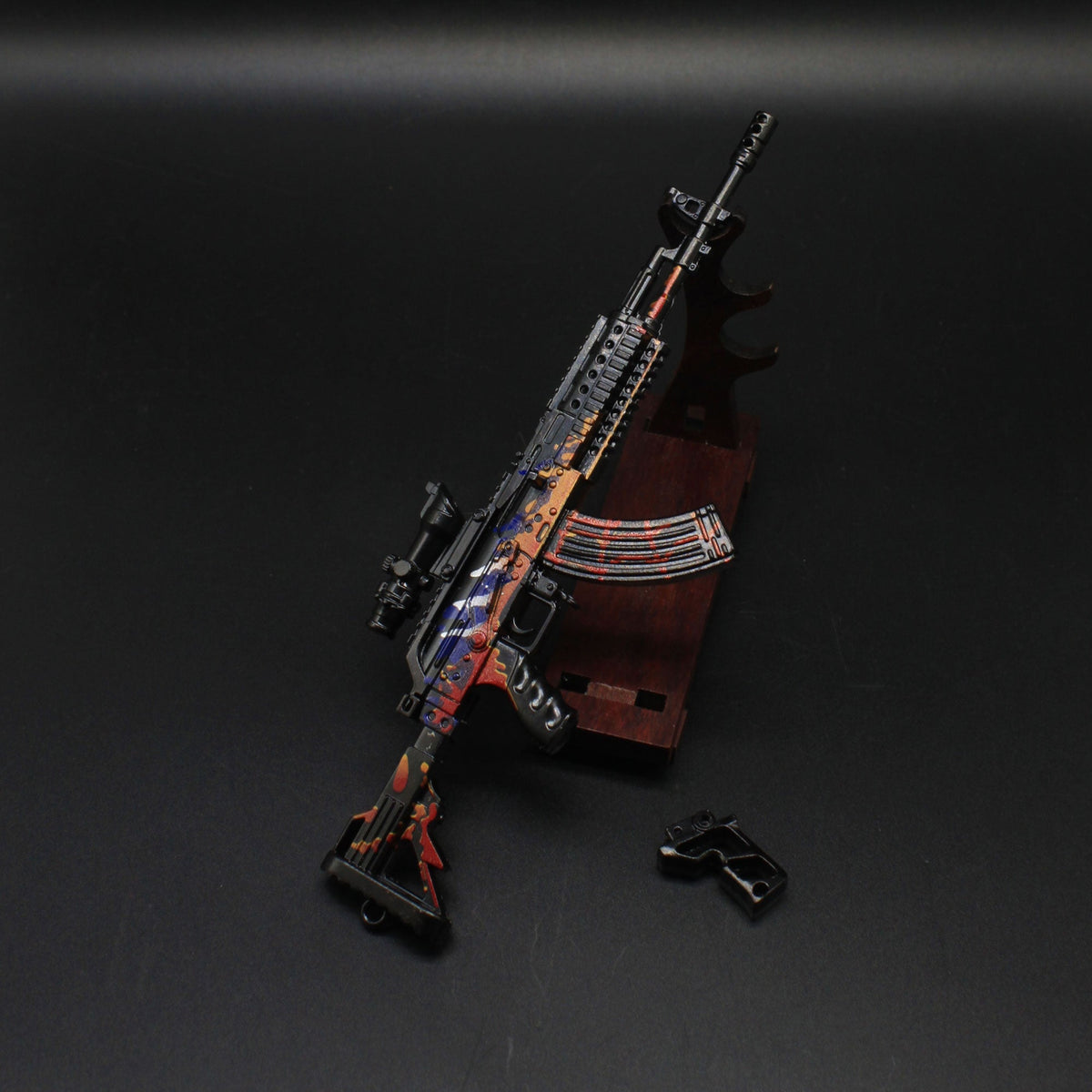 Metal Beryl M762 Miniature Assault Rifle Small Gun Model 17CM/6.7" - Tophatter Daily Deals