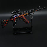 Metal Beryl M762 Miniature Assault Rifle Small Gun Model 17CM/6.7" With Metal Stand - Tophatter Daily Deals