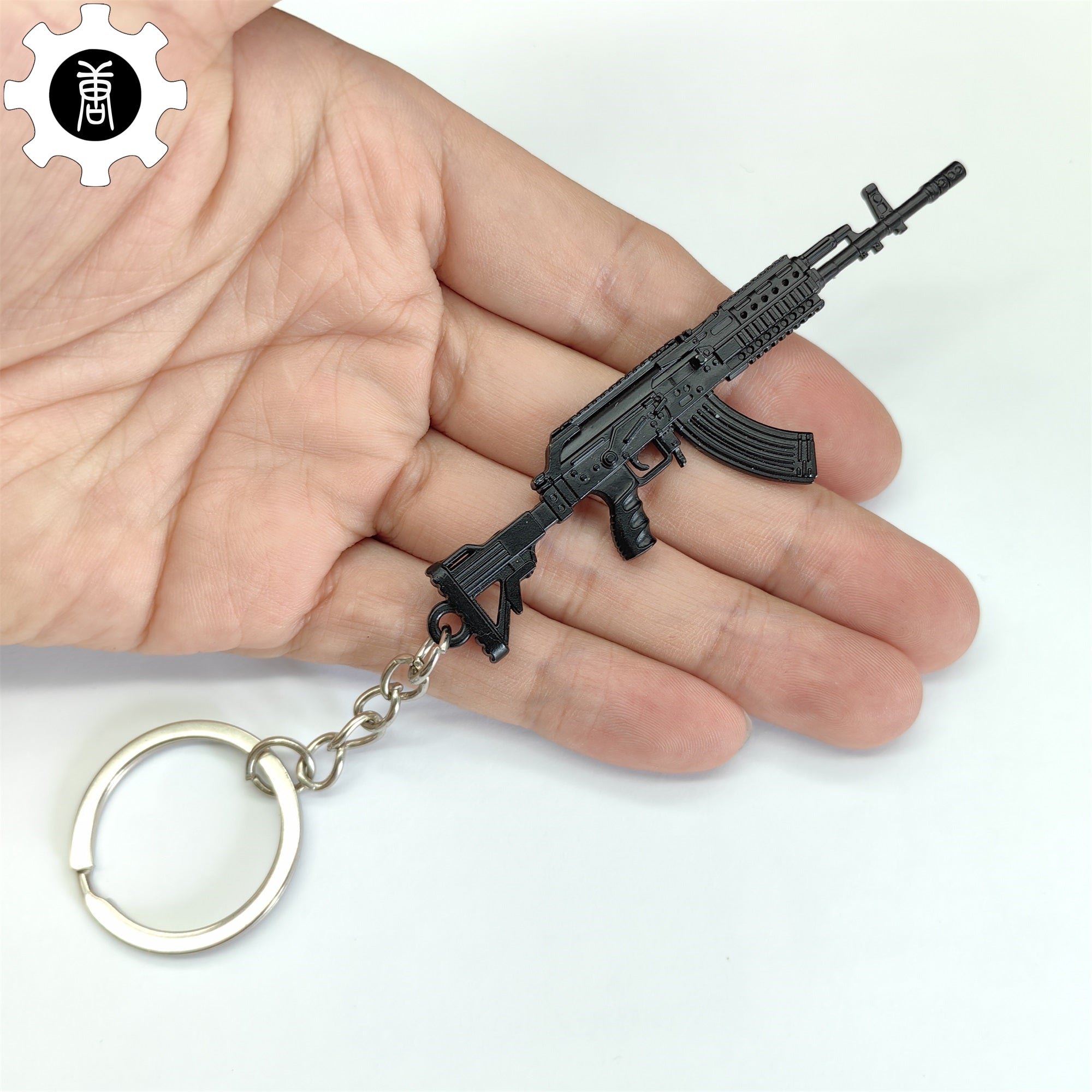 Metal M762 Mini Gun Model Keychain Pendant Keychain - Tophatter Daily Deals