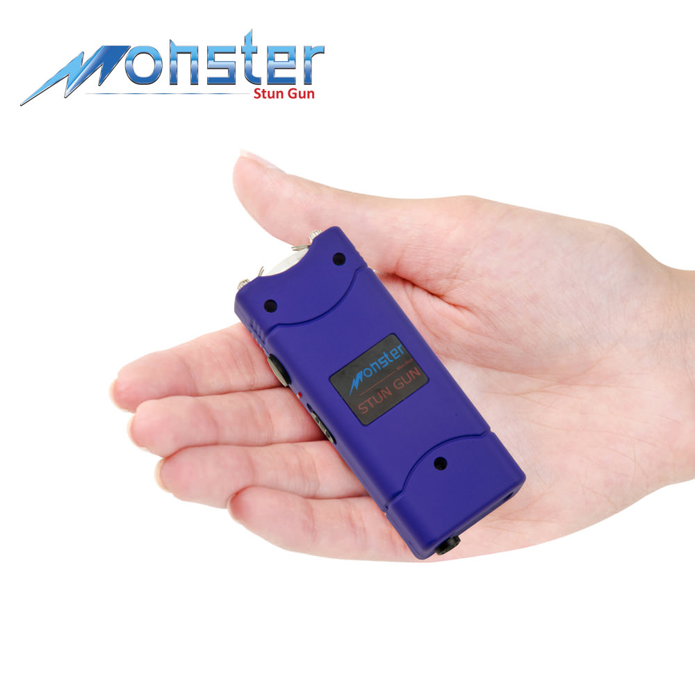 8,000,000 Rechargeable Ultra Mini Stun Gun With LED Light Purple - TOPHATTER'S ARMORY DEALS Collectible Weapons - Tophatter Daily Deals