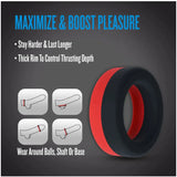Performance Plus Takeoff (Red/Black) – Silicone Support Ring > Cock Ring > Single - Tophatter Daily Deals