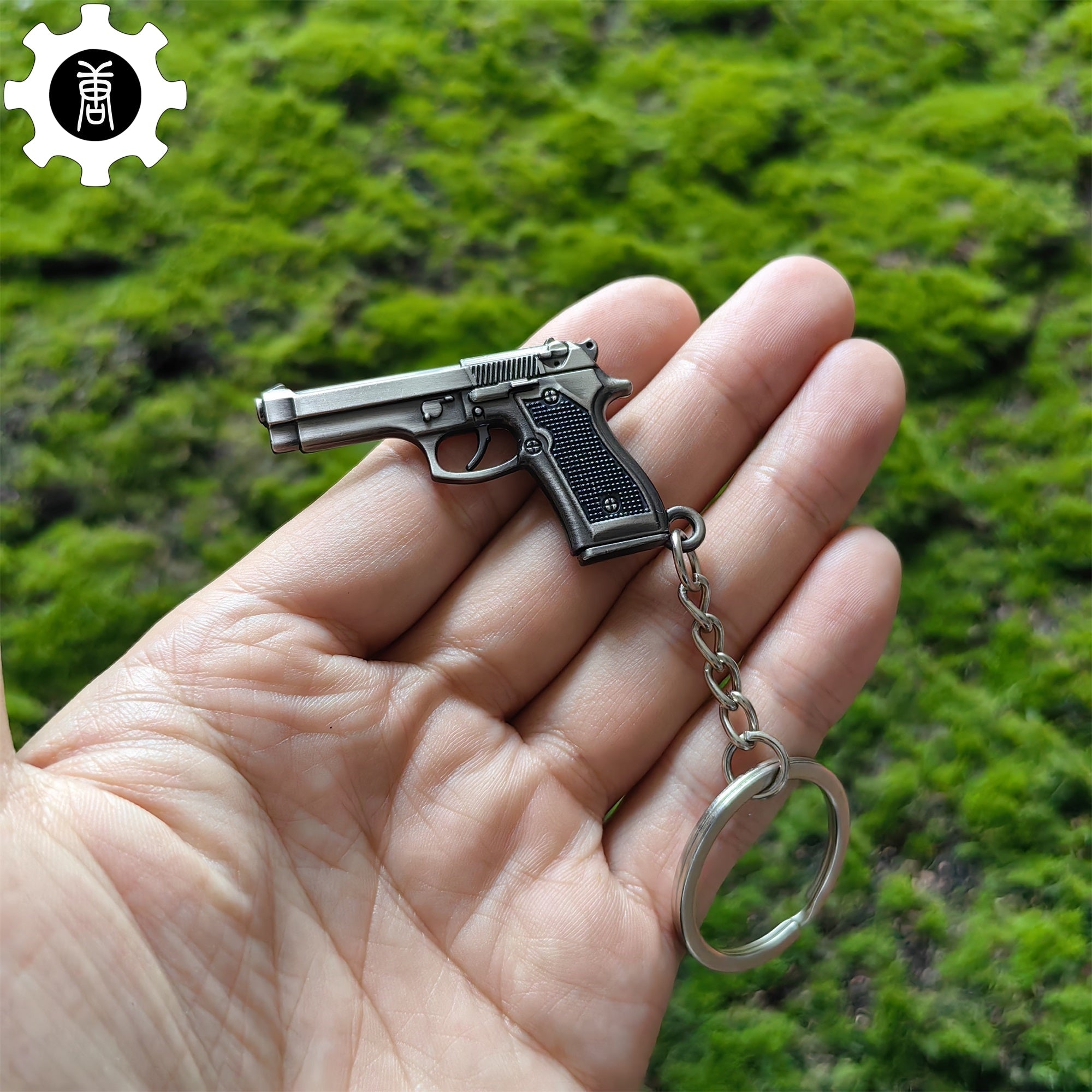 Mini M92F Pistol P92 Metal Keychain - Tophatter Daily Deals