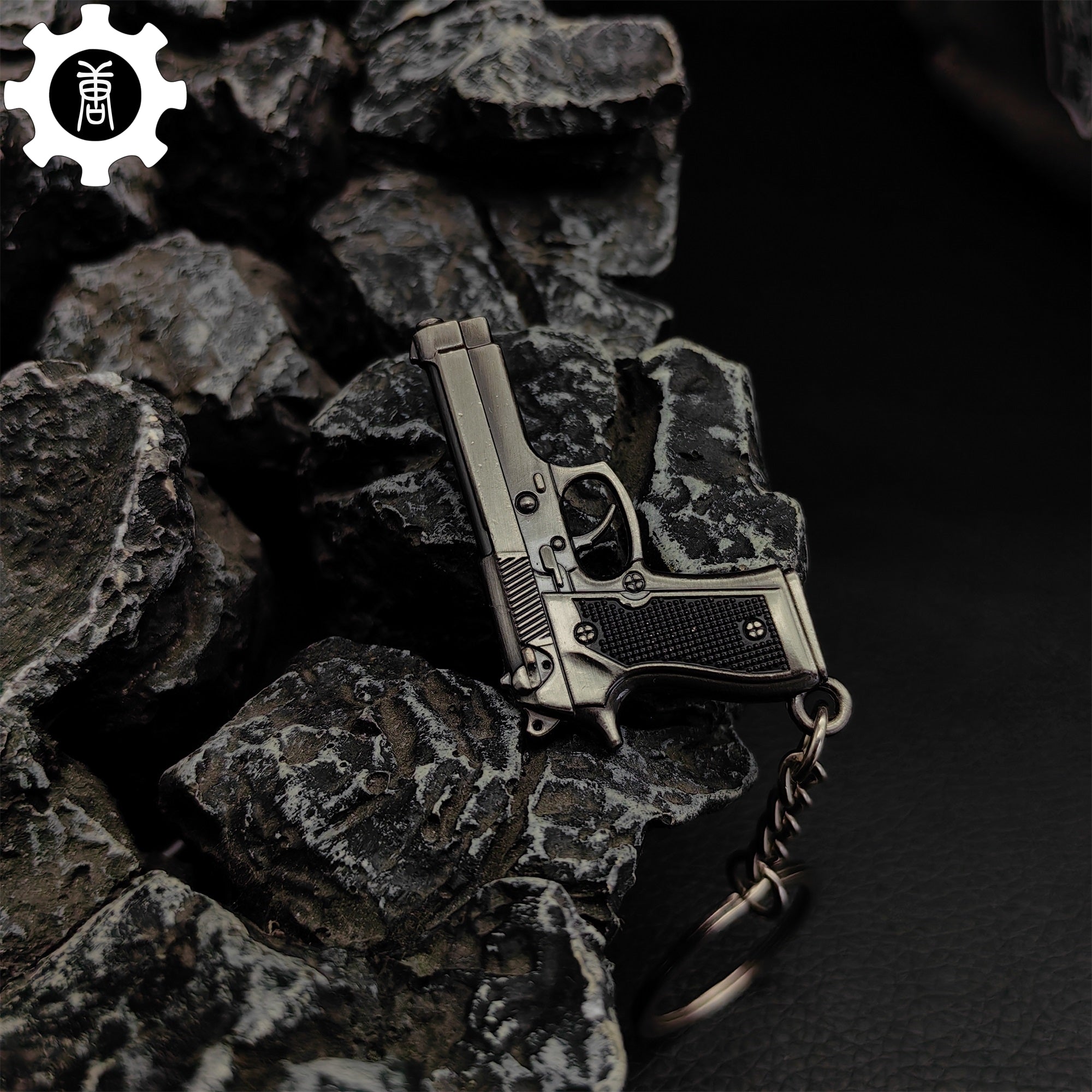 Mini M92F Pistol P92 Metal Keychain - Tophatter Daily Deals