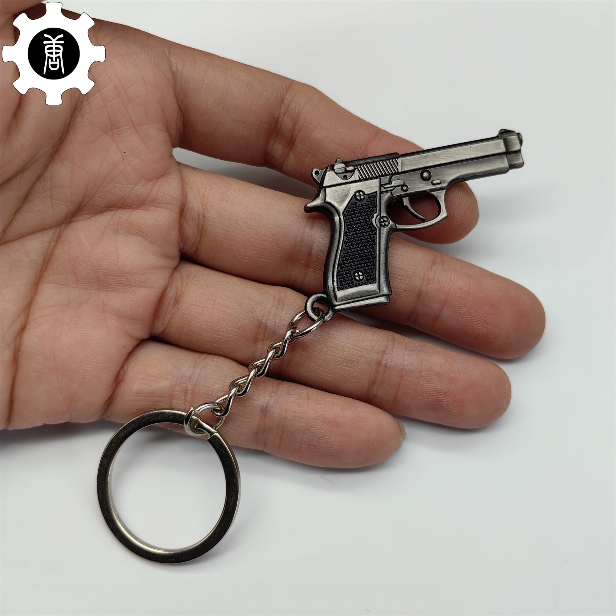 Mini M92F Pistol P92 Metal Keychain - Tophatter Daily Deals