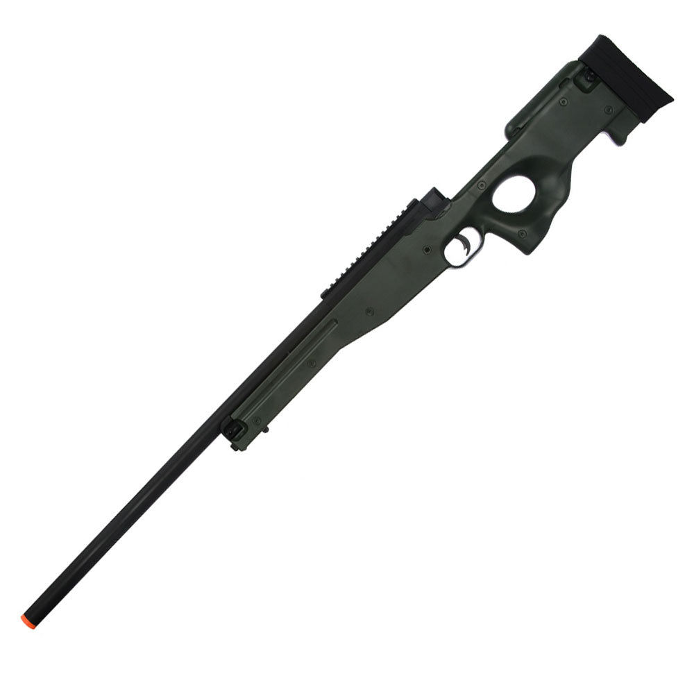 M96G L96 Bolt Action Spring Sniper Airsoft Rifle FPS 490 Military Green - Tophatter's Inc. Weapons Store Online Collectible Weapons - Tophatter Daily Deals