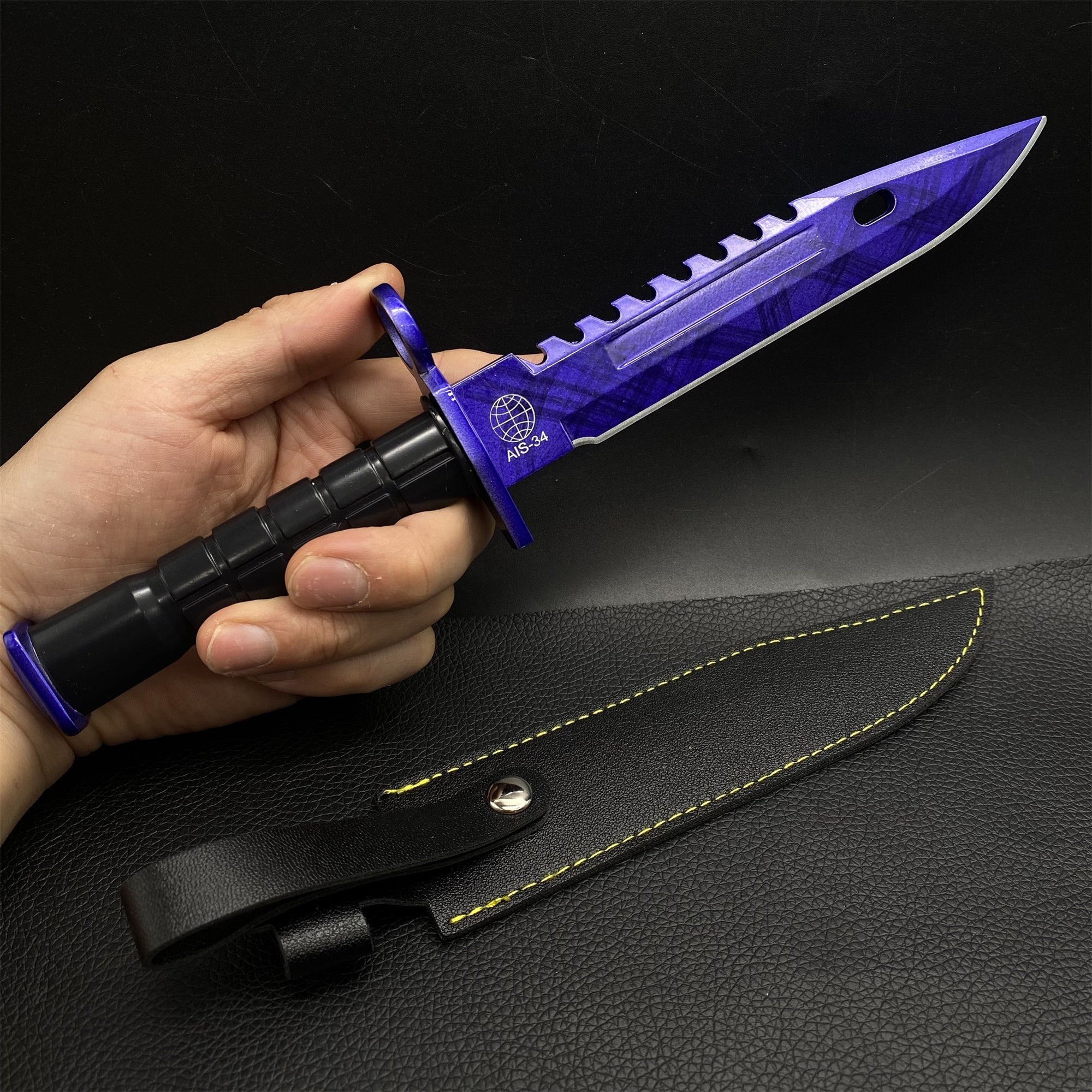 Blunt M9 Bayonet Metal Replicas 26CM/10" Blue - Tophatter Daily Deals