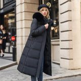 Insulating Women’s Puffer Coat - Quilted, Fur Trimmed Black - Tophatter Daily Deals