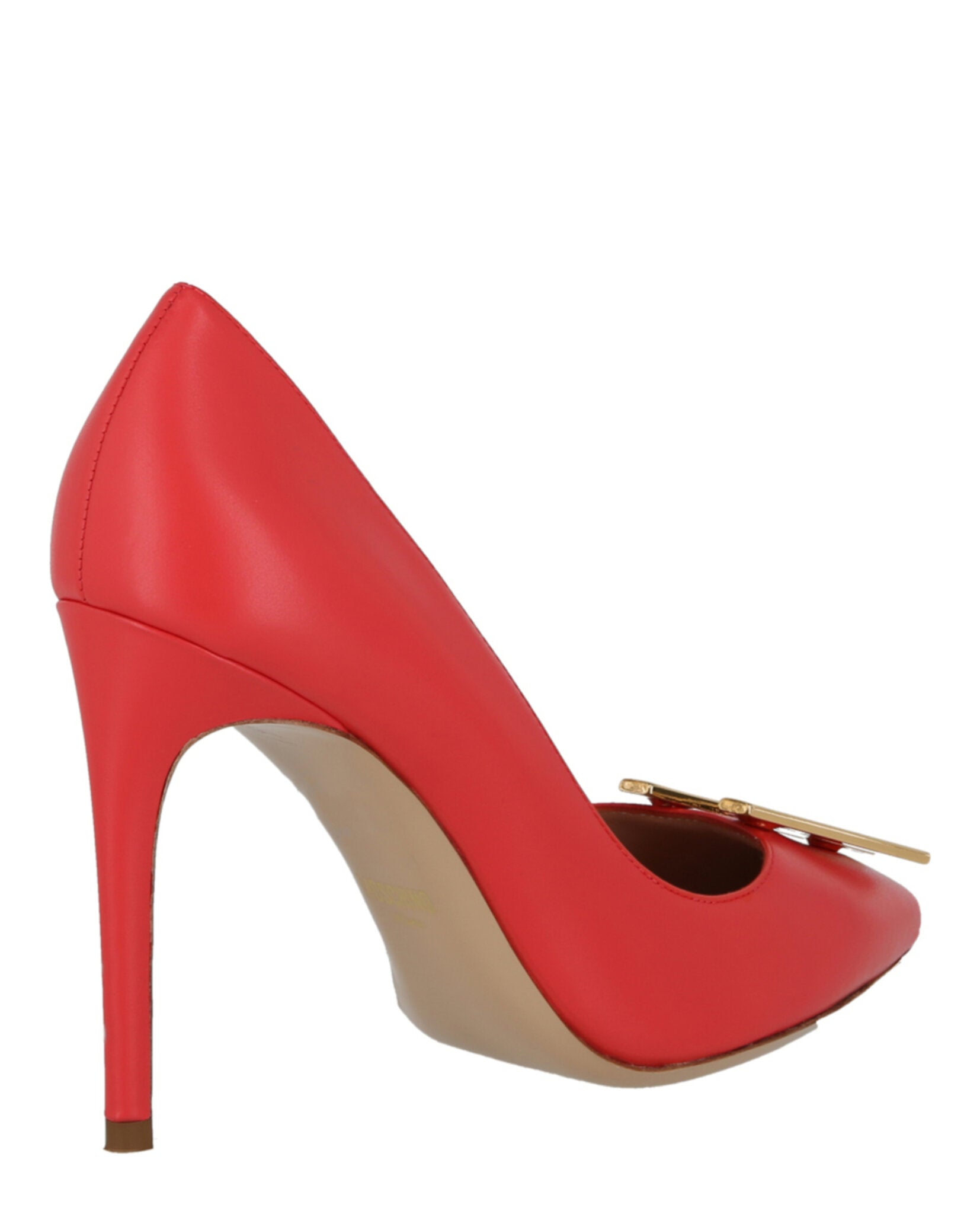 Moschino Gold-Tone Logo Pump Footwear - Tophatter Daily Deals