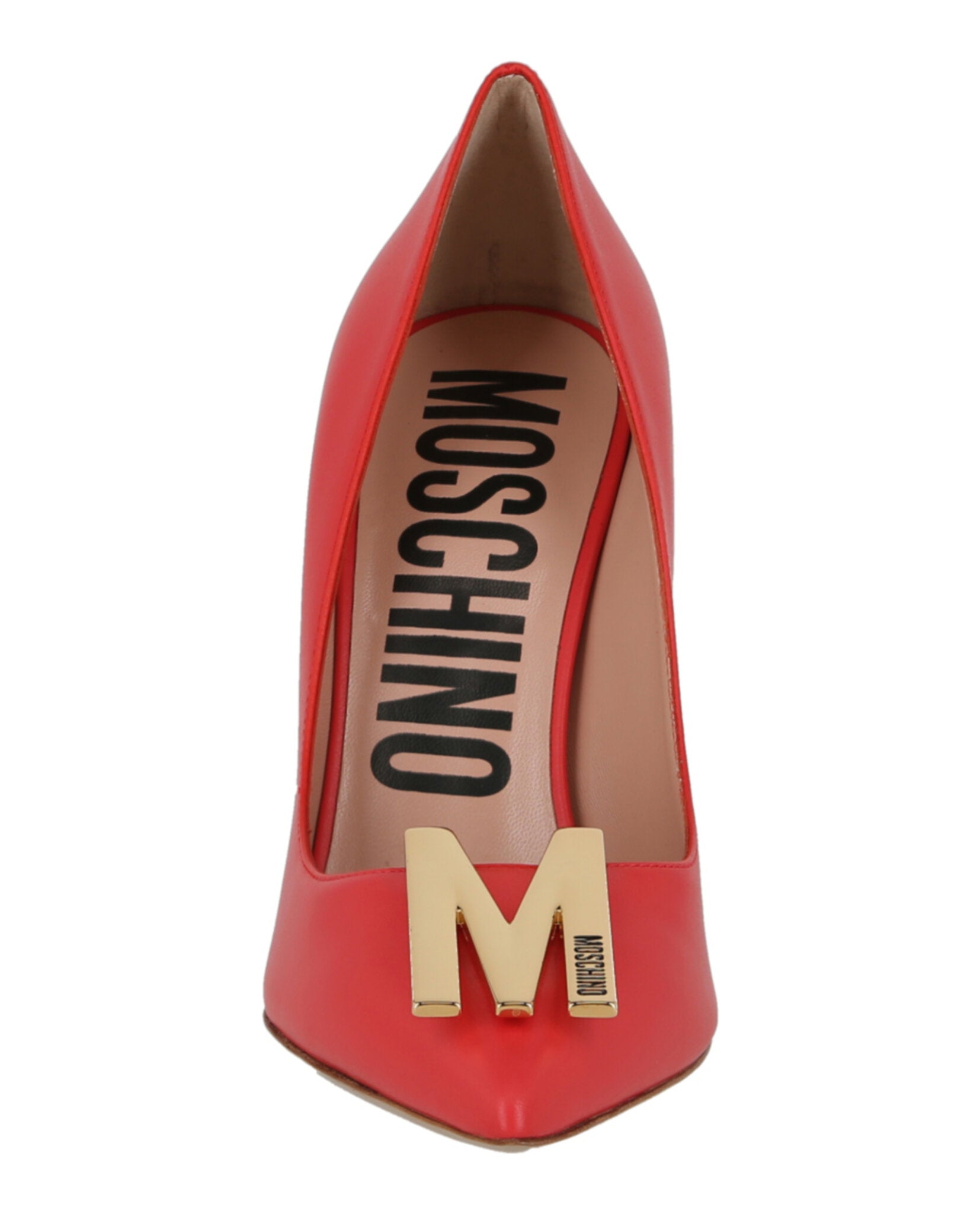 Moschino Gold-Tone Logo Pump Footwear - Tophatter Daily Deals