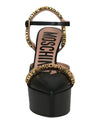 Moschino Logo Lettering Ankle Strap Pumps Footwear - Tophatter Daily Deals
