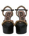 Moschino Logo Lettering Ankle Strap Pumps Footwear - Tophatter Daily Deals