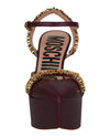 Moschino Logo Lettering Ankle Strap Pumps Footwear - Tophatter Daily Deals