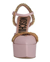 Moschino Logo Lettering Ankle Strap Pumps Footwear - Tophatter Daily Deals