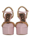 Moschino Logo Lettering Ankle Strap Pumps Footwear - Tophatter Daily Deals