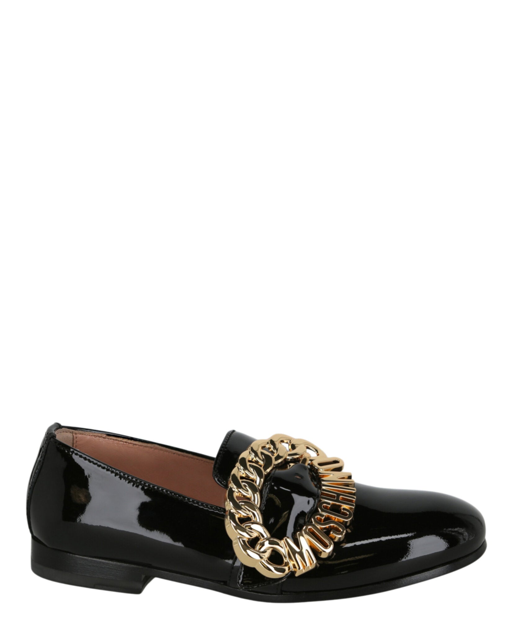 Moschino Logo Buckle Loafers Black Footwear - Tophatter Daily Deals