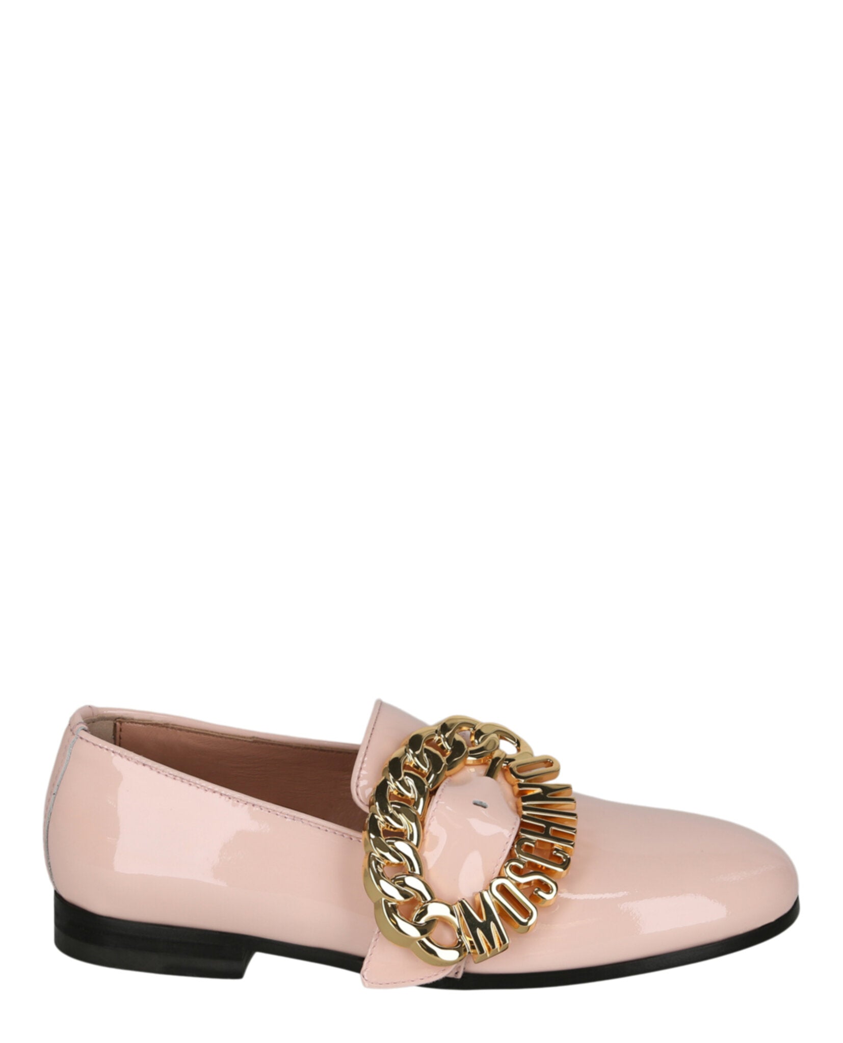 Moschino Logo Buckle Loafers Pink Footwear - Tophatter Daily Deals