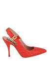 Moschino M-Quilted Slingback Pumps Orange Footwear - Tophatter Daily Deals