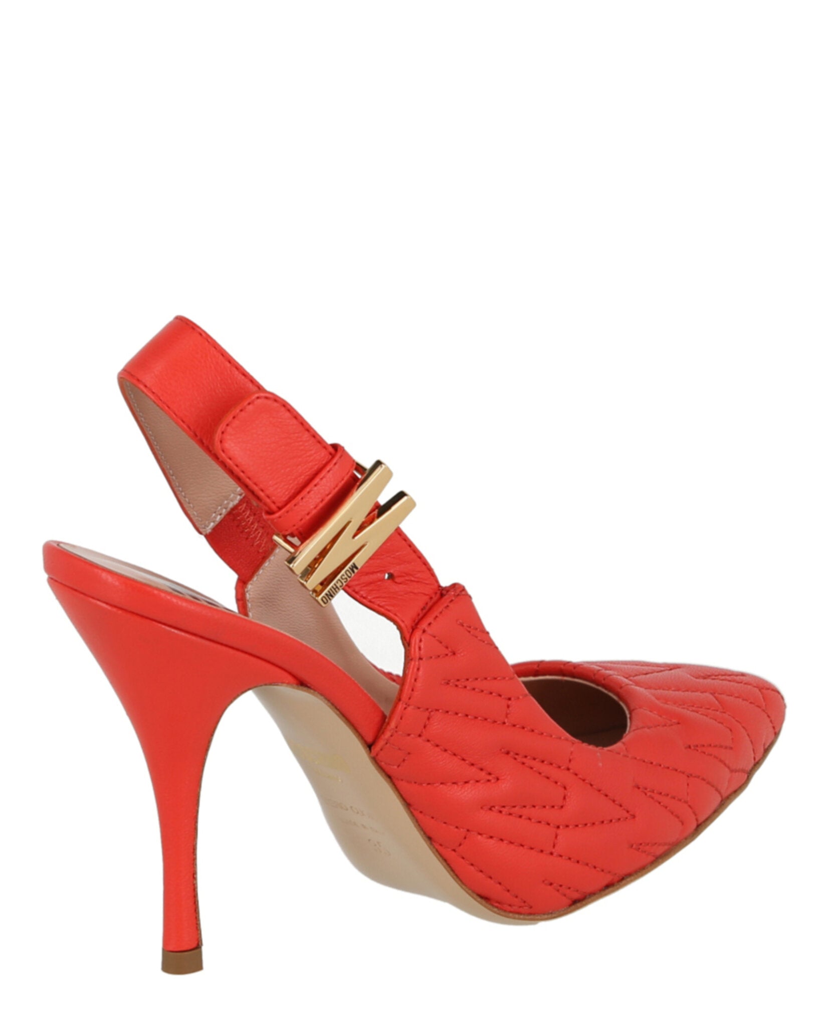 Moschino M-Quilted Slingback Pumps Footwear - Tophatter Daily Deals