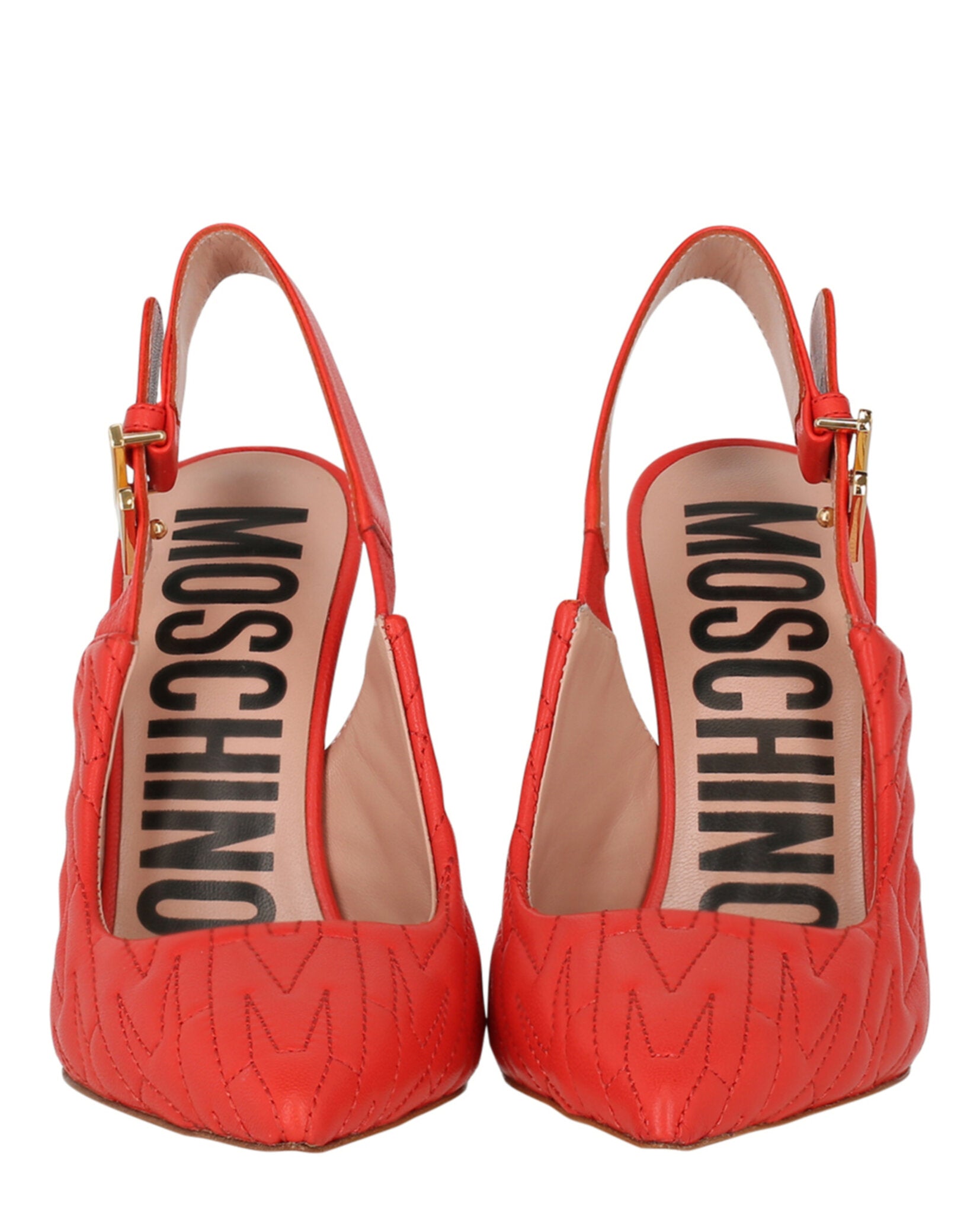 Moschino M-Quilted Slingback Pumps Footwear - Tophatter Daily Deals