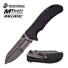MTech USA US Marines Stonewash Blade Spring Assisted Knife Collectible Weapons - Tophatter Daily Deals