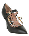 Moschino Rhinestone-Embellished Leather Pumps Footwear - Tophatter Daily Deals