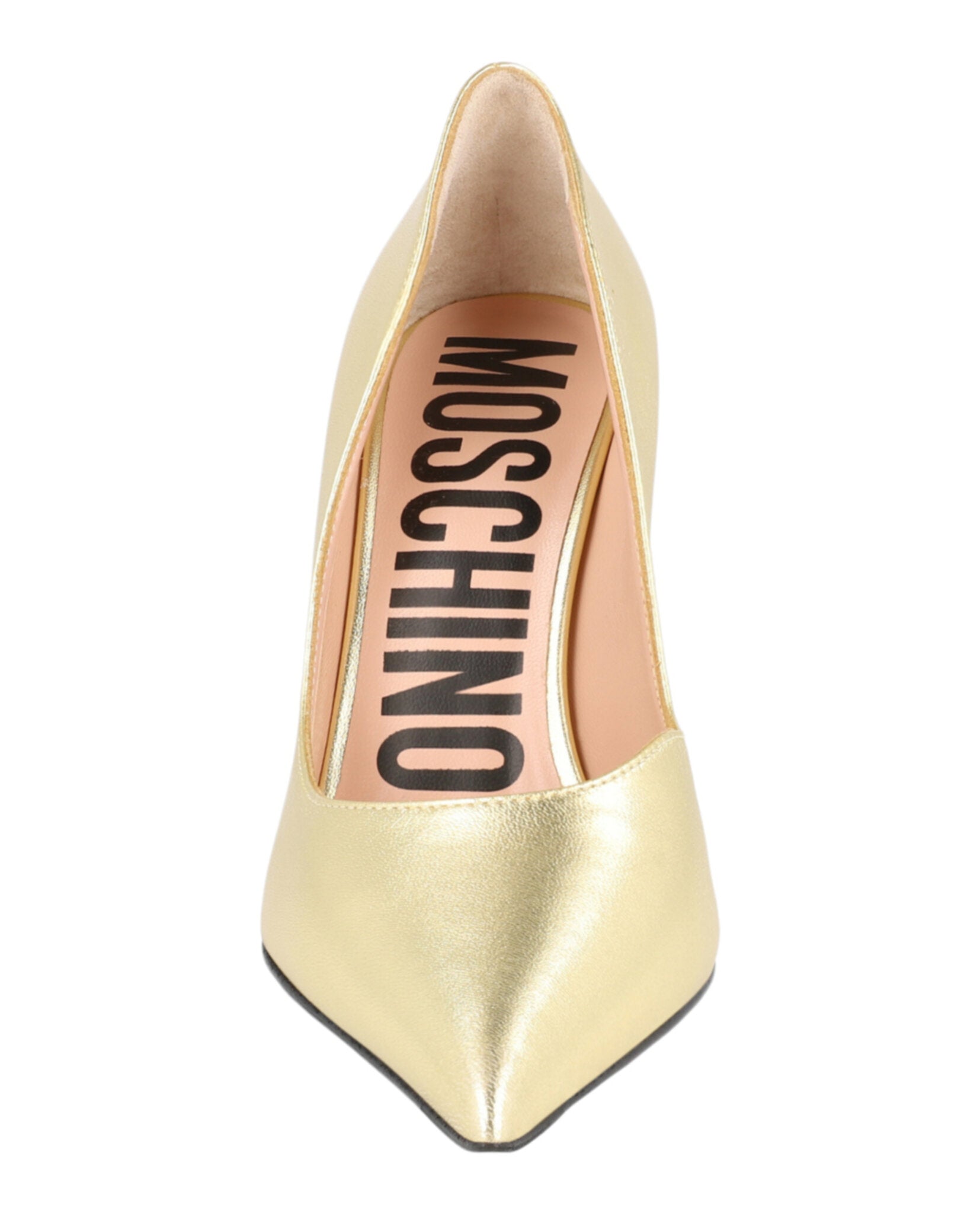 Moschino Metallic Sculpted-Heel Pumps Footwear - Tophatter Daily Deals