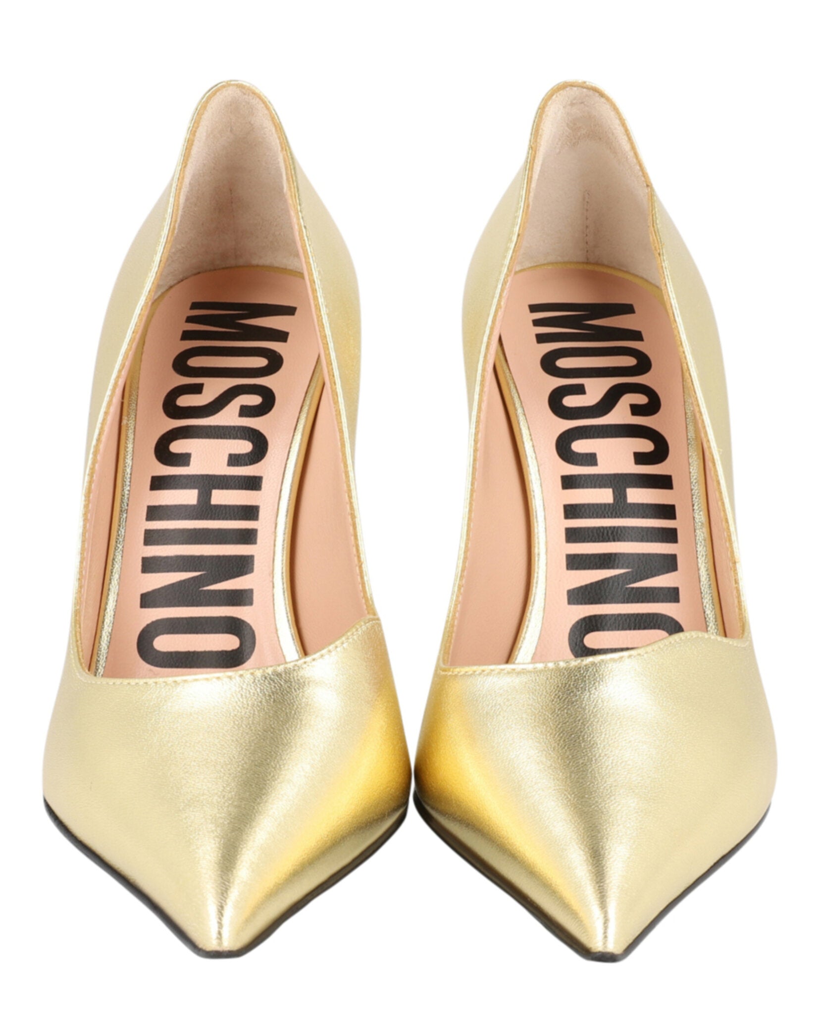 Moschino Metallic Sculpted-Heel Pumps Footwear - Tophatter Daily Deals
