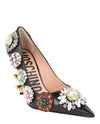 Moschino Bejeweled Scuplted-Heel Pumps Footwear - Tophatter Daily Deals