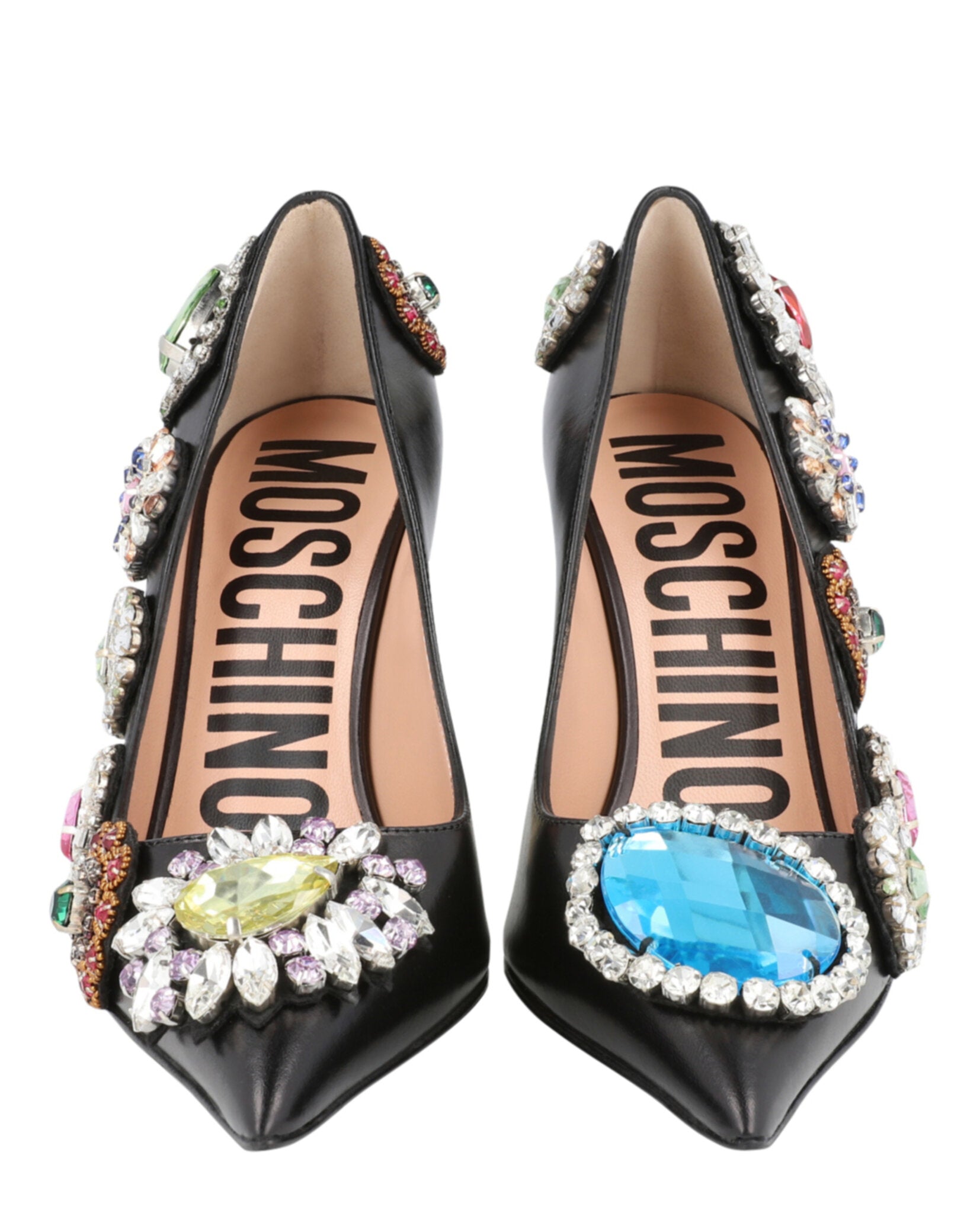 Moschino Bejeweled Scuplted-Heel Pumps Footwear - Tophatter Daily Deals