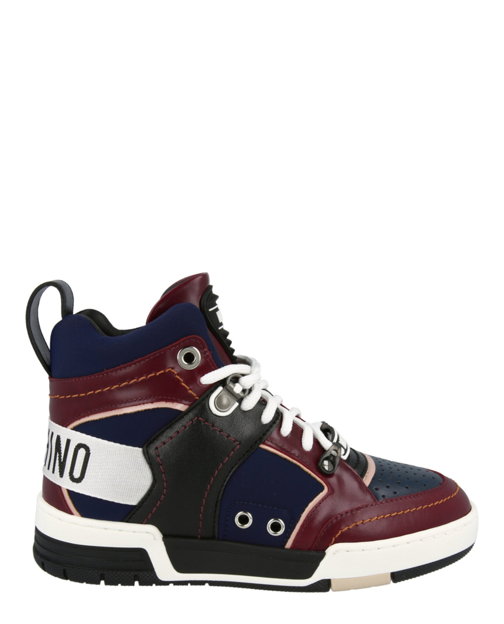 Moschino Streetball Asymmetrical High-Top Sneakers Multi Footwear - Tophatter Daily Deals