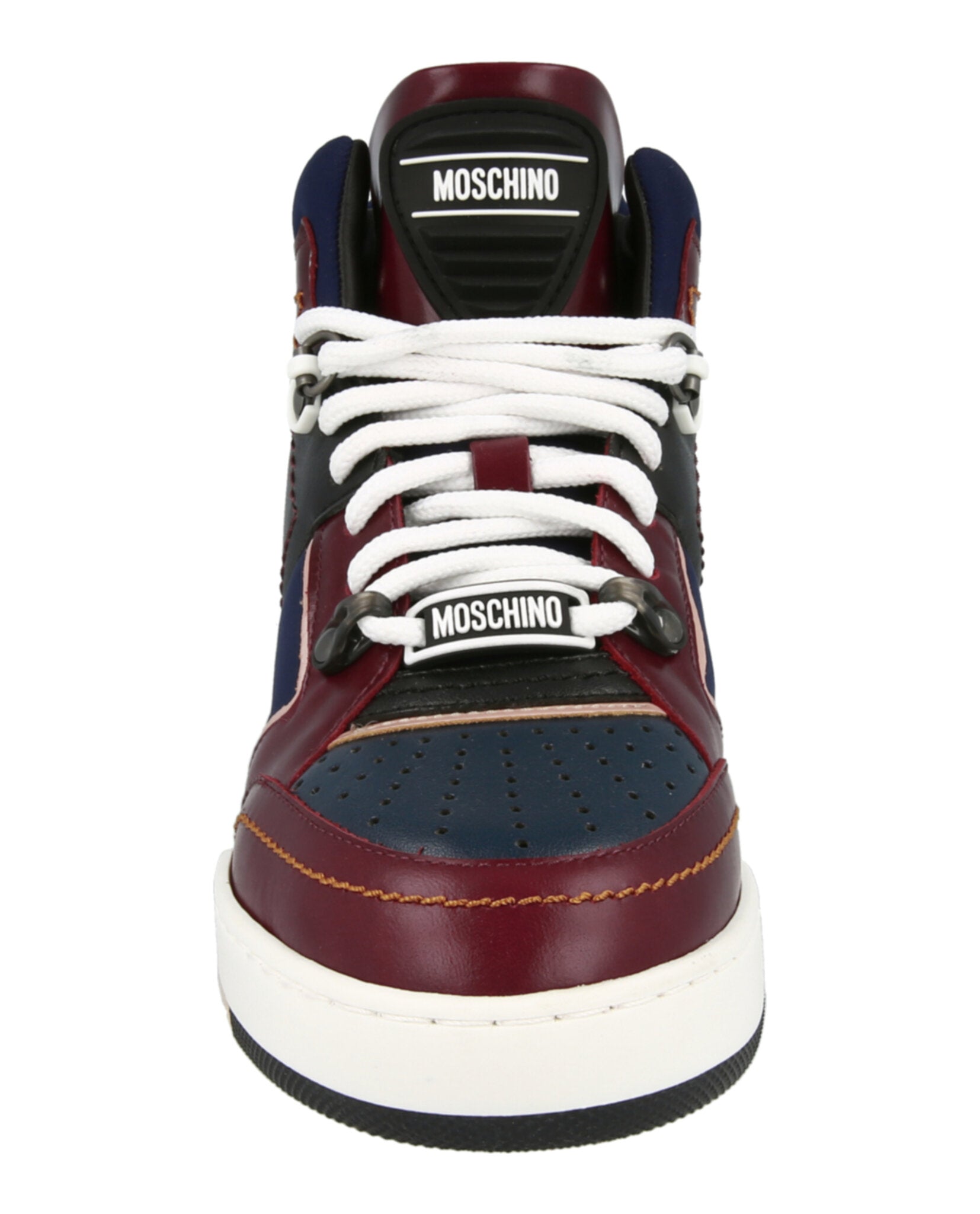 Moschino Streetball Asymmetrical High-Top Sneakers Footwear - Tophatter Daily Deals