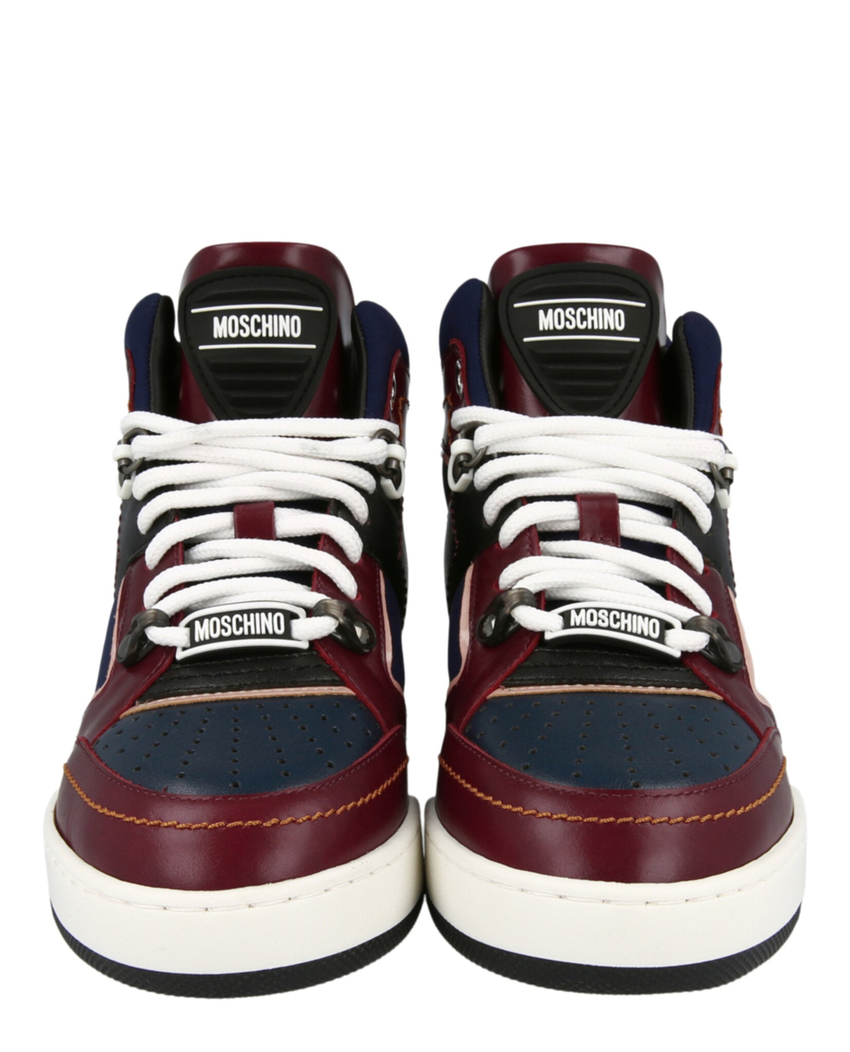 Moschino Streetball Asymmetrical High-Top Sneakers Footwear - Tophatter Daily Deals