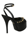 Moschino Teddy Studs Platform Heel Sandals Footwear - Tophatter Daily Deals
