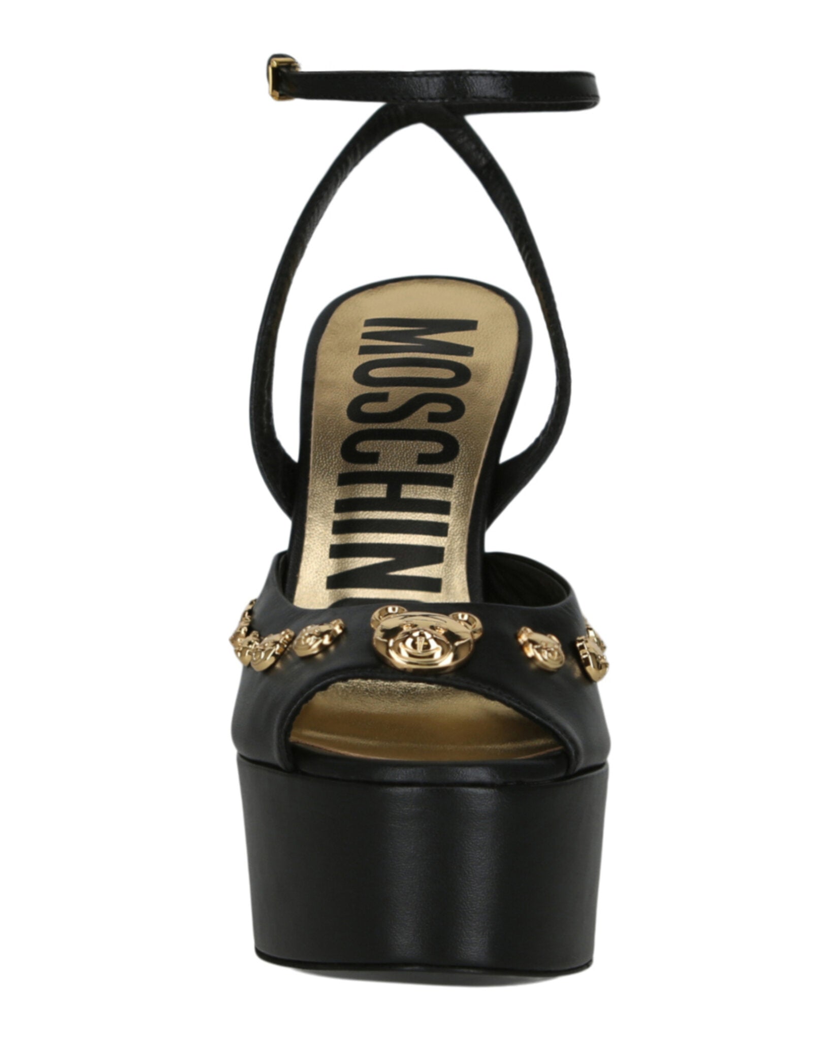 Moschino Teddy Studs Platform Heel Sandals Footwear - Tophatter Daily Deals
