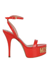 Moschino Logo-Letter Patent Leather Platform Pump Orange Footwear - Tophatter Daily Deals