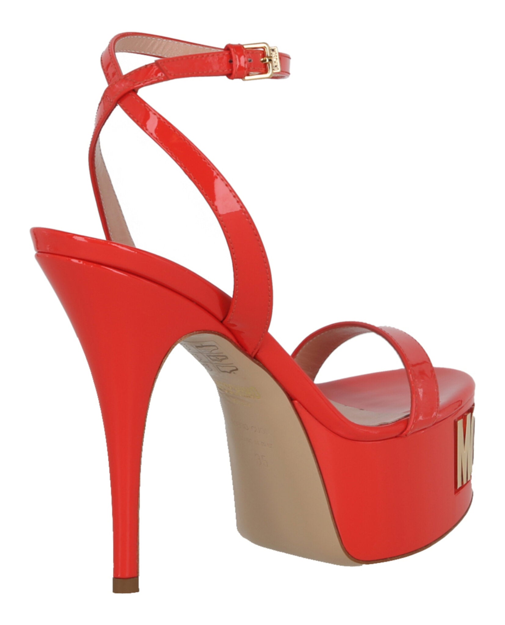 Moschino Logo-Letter Patent Leather Platform Pump Footwear - Tophatter Daily Deals