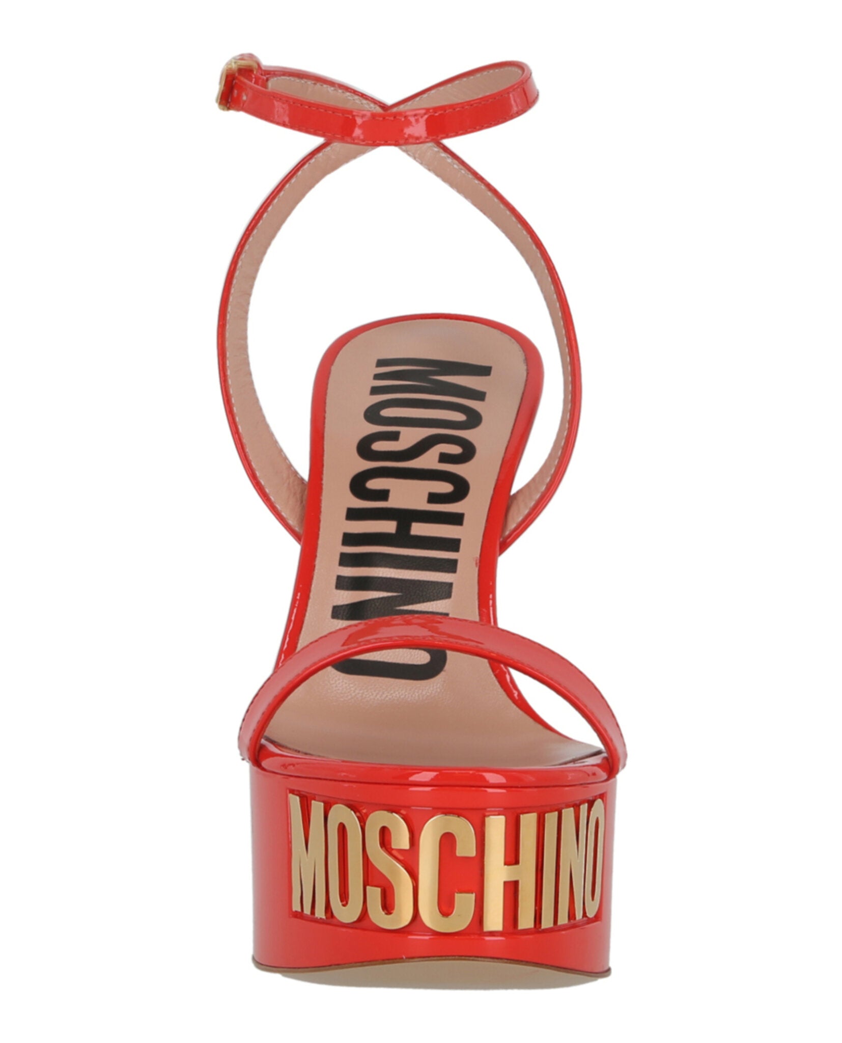 Moschino Logo-Letter Patent Leather Platform Pump Footwear - Tophatter Daily Deals