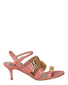 Moschino Degrade Metal Logo Heeled Sandals Footwear - Tophatter Daily Deals