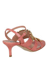 Moschino Degrade Metal Logo Heeled Sandals Footwear - Tophatter Daily Deals