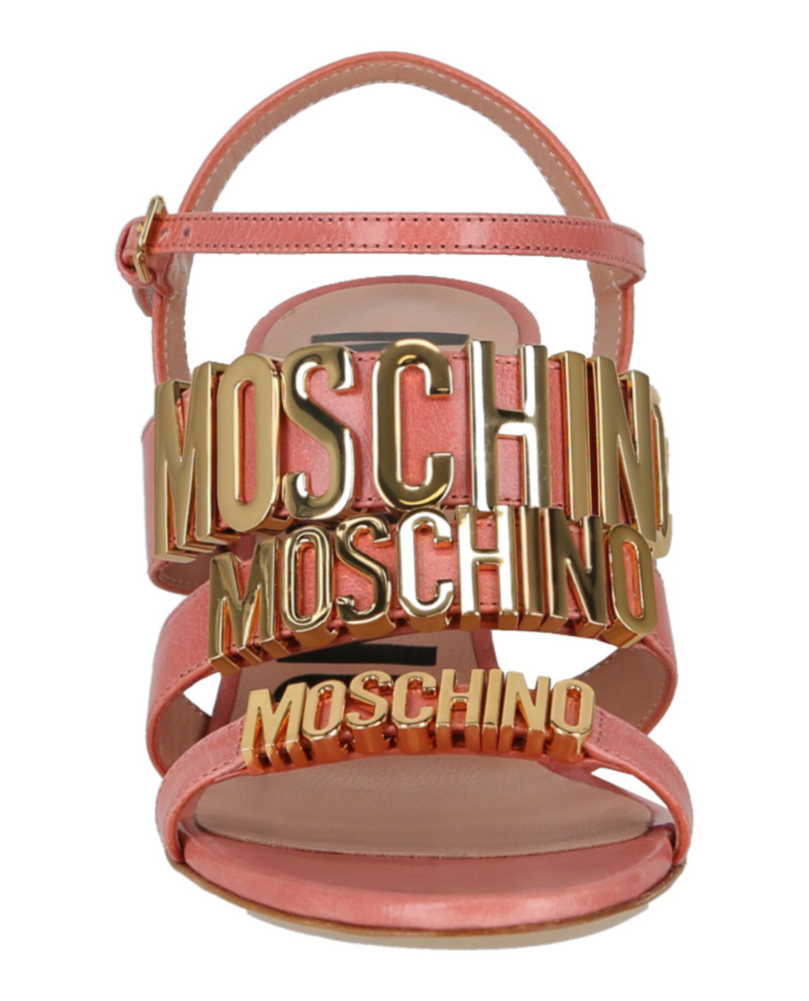Moschino Degrade Metal Logo Heeled Sandals Footwear - Tophatter Daily Deals