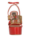Moschino Degrade Metal Logo Heeled Sandals Footwear - Tophatter Daily Deals