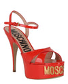Moschino Logo Plaque Platform Heels Footwear - Tophatter Daily Deals
