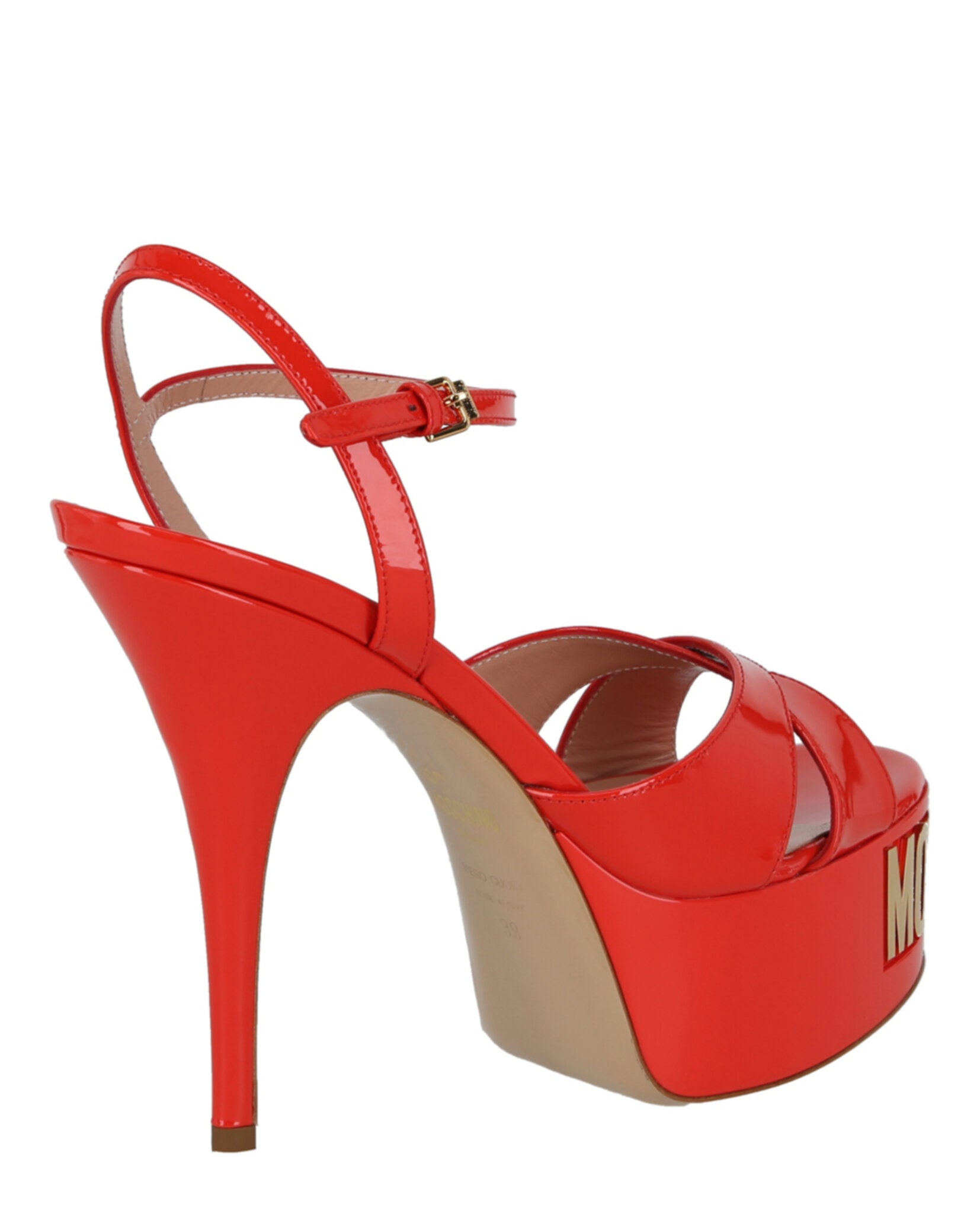 Moschino Logo Plaque Platform Heels Footwear - Tophatter Daily Deals