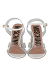 Moschino Transparent Logo Heel Sandals Footwear - Tophatter Daily Deals