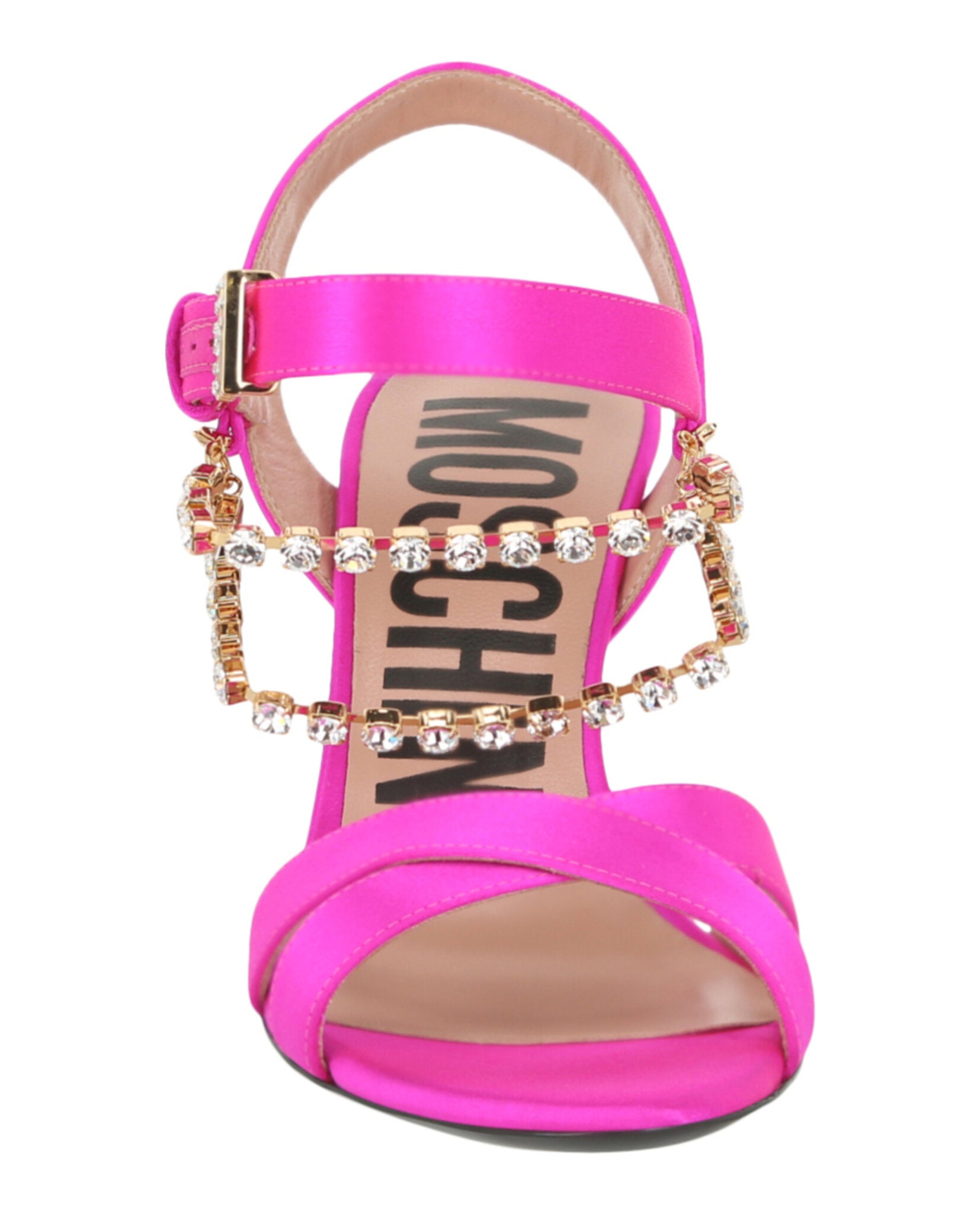 Moschino Rhinestone-Embellished Stiletto Sandals Footwear - Tophatter Daily Deals