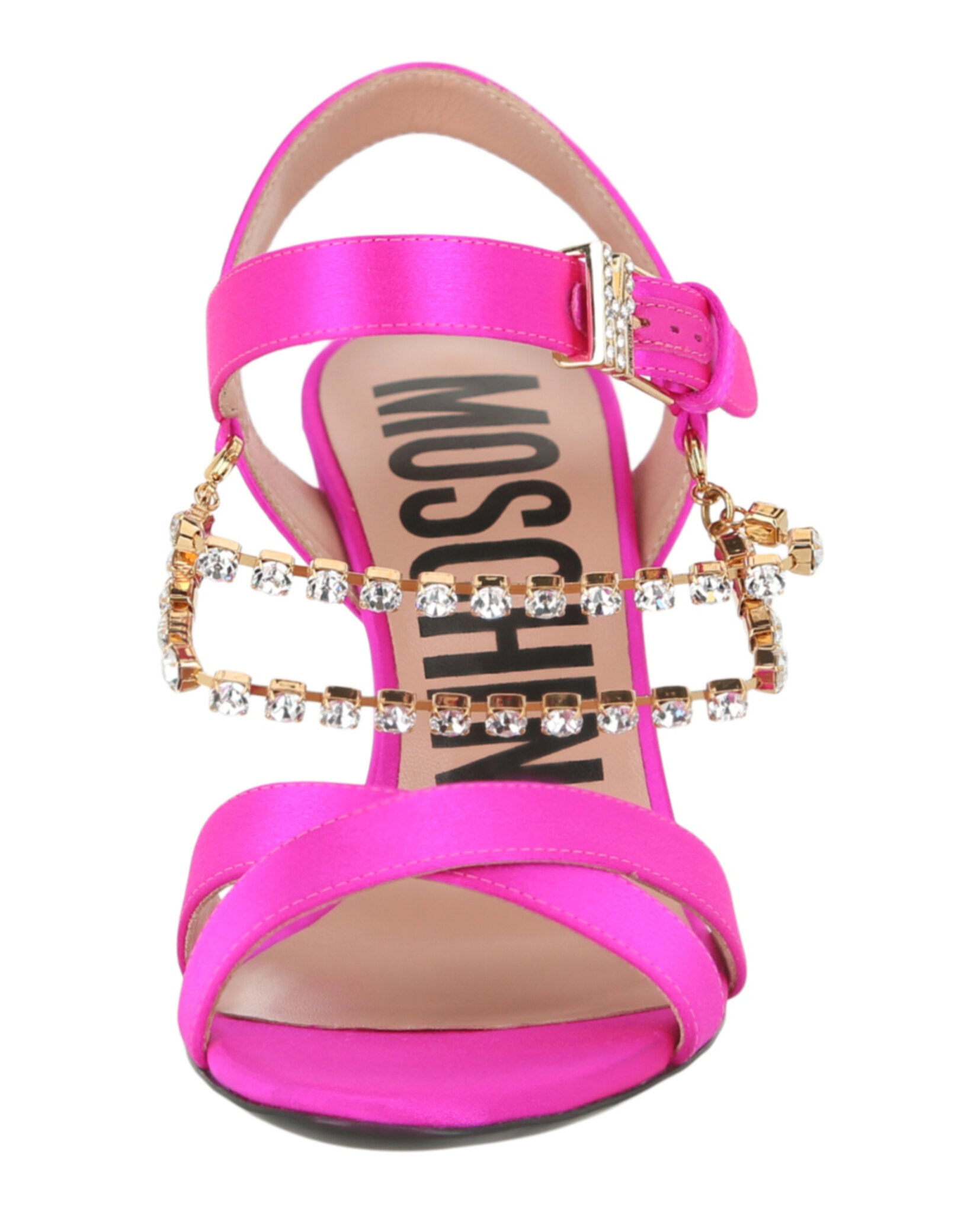 Moschino Rhinestone-Embellished Stiletto Sandals Footwear - Tophatter Daily Deals