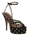 Moschino Heart Studded Platform Heels Footwear - Tophatter Daily Deals