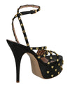 Moschino Heart Studded Platform Heels Footwear - Tophatter Daily Deals