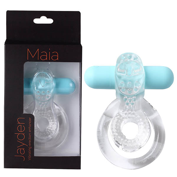 Maia Jayden - Blue Vibrating Cock & Ball Rings > Cock Ring > Vibrating - Tophatter Daily Deals